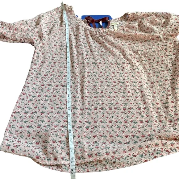 Matilda Jane Clothing blouse, pink with floral embroidery. Size XL - Picture 7 of 11